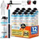 AG930S Insulation Foam SET-12 Pack Spray Sealant (32.8 Oz. ) And Clean. Fixed Price $437.73.