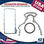 Engine Rear Main Seal & Oil Pan Gasket Kit For Chevy Gmc 4.8 5.3 6.0 6.2L V8 Usa. Fixed Price $39.49.
