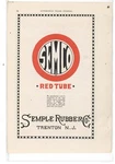 1919 Semple Rubber Co. Ad: Semco Red Tubes For Automobiles - Trenton, New Jersey. Fixed Price $21.84.