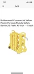 (c) Rubbermaid 13' Portable Mobile Barrier 9S11-00, Yellow. Fixed Price $299.20.
