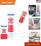 White Silicone Sealant - 150 ML/5 Fl Oz Waterproof For Kitchen & Bath.... Fixed Price $24.31.