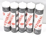 Lot Of 5 Deal International Acryseal White Siliconized Acrylic Caulk Cartridges. Fixed Price $21.99.