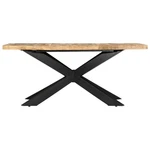 Solid Rough Mango Dining Table Wooden Kitchen Dinner Furniture Vidaxl. Fixed Price $456.99.