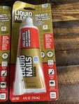 3 Pack Liquid Nails Small Projects And Repairs Adhesive LN-700 Waterproof 4FL Oz. Fixed Price $27.99.