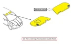 Right Gry Sun Visor Oem 15-23 Jeep Renegade 6RY42MS7AA. Fixed Price $75.00.