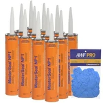NP1 Stone 10.1OZ Polyurethane Sealant- Pack Of 12 With Awf Pro Gloves. Fixed Price $155.06.