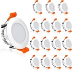 Dimmable 2" Led Recessed Lights, 4000K Natural White, 16 Pack. Fixed Price $120.99.
