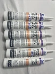 Box Of 6. Custom #381 Bright White 10.5 Oz. Sanded Ceramic Tile Caulk. Fixed Price $43.99.