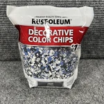 Rust-oleum 301359 Decorative Color Chips, Gray Blend, 1LB. Fixed Price $17.99.