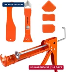 Valuemax Gun And Scraper Kit, 10OZ Smooth Silicone Caulking With. Fixed Price $19.03.