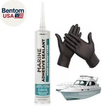 Marine Adhesive Sealant 4000 Uv, 10 Oz White Semi-permanent Watertight Bond Ab. Fixed Price $28.57.