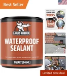 1 Quart Waterproof Sealant - Diy Leak Repair For Metal, Concrete & More. Fixed Price $62.69.