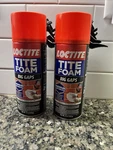 (2) Loctite Foam Insulating Sealant Big Gaps, White 12 Oz Can. Fixed Price $12.47.