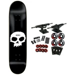 Zero Skateboard Complete Single Skull Black/white 8.125". Fixed Price $116.95.