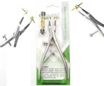 1EA German Dental Crown Gripper Remover Pliers 6" Angled W/8 Extra Silicone Tips. Fixed Price $26.44.