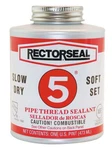Rectorseal #5 Brush Top Pipe Thread Sealant 1 Pint. Fixed Price $54.99.