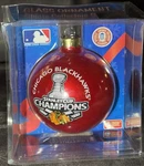 Chicago Blackhawks 2010 Stanley Cup Champions Red Glass Nhl Ornament. Fixed Price $15.95.