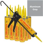 Sikaflex 1A Polyurethane Sealant, 10.1 Oz, 12 Pack, Pro Caulk Gun, Aluminum Gray. Fixed Price $127.79.