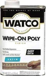 Rust-oleum Watco 68141 Wipe-on Polyurethane Finish Quart Satin. Fixed Price $30.30.