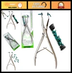 Premium Dental Crown Gripper Remover Pliers - 6" With 10 Extra Silicone Tips. Fixed Price $37.99.