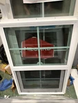 New Milgard Styleline Single Hung Vertical Slider Window With Grills 35.5"X23.5". Fixed Price $129.99.