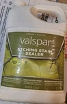 Valspar High Gloss Interior/exterior Concrete Etching Stain Sealer, 1 GAL.#82079. Fixed Price $69.49.