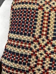Antique Coverlet Red White Blue Center Seam 70X93 Plus 4 Fringe Original 1800. Fixed Price $355.00.