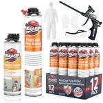 Kraken Bond Fastcoat Closed Cell Spray Foam 12PK Class Fire-rated Gun Incl Set. Fixed Price $229.99.