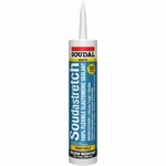 Soudastretch Elastomeric All-purpose Silicone Caulk, White, 10.1 Oz. 146730. Fixed Price $21.56.
