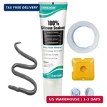 Shieldom Silicone Sealant Adhesive Caulk With Finishing Tool 100% Water. Fixed Price $25.98.