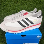 Adidas Sl 72 Rs Mens White Black Red Sneaker Leather Accents Originals JS0746. Fixed Price $49.94.
