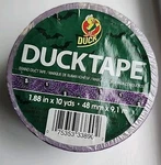 Duck Tape Brand Printed Purple Spiders Halloween Single Roll - 10 Yards New. Fixed Price $10.25.