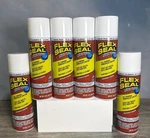 Flex White 14 Oz. Aerosol Liquid Rubber Sealant Coating Spray PAINT(6 Pack). Fixed Price $70.39.