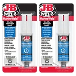 J-b Marineweld Syringe 2-PACK, White, Uv Resistant, 25ML. Fixed Price $27.70.