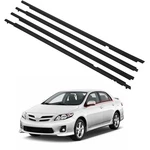 Zonfant 4 Pcs Black Car Outer Door Window Moulding Trim Weatherstrip. Fixed Price $55.31.