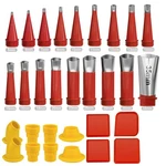 Finisher Kit Caulking Nozzle Tips Stainless Steel With Connection Bases.... Fixed Price $22.01.