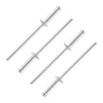 Qjaiune 100PCS Aluminum Pop Rivets 1/8" X 3/8" Diameter Grip Length, Dome H.... Fixed Price $8.34.