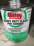 Oatey 30876 Heavy Duty Clear Pvc Cement 32 Oz (dented Can) 062. Fixed Price $22.49.