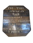 Tiki Specialty Wood Sign Bar Tavern Rustic Vintage Decor Old Table Top Hanging. Fixed Price $148.00.
