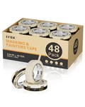 48 Rolls Masking Tape 1 Inch Wide Bulk 0.94 X 55 Yards Anti-uv White Pr. Fixed Price $79.99.