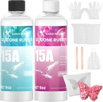 Silicone Mold Making Kit 15A Rubber 18OZ Clear Translucent Liquid. Fixed Price $31.99.