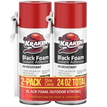 Kraken Bond Black Spray Waterfall Foam Sealant - (2X12OZ) Expanding Polyurethane. Fixed Price $44.99.