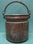 Us Colonial Era Copper Pot Stitched Bottom Cramp Seam Antique Hammered 1700S. Fixed Price $1500.00.