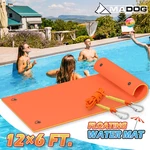 12 Ft Orange Floating Water Pad 3-LAYER Tear-resistant Xpe Foam Gaint Mat. Fixed Price $195.32.