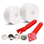 Snailgarden 2 Roll White Caulk Strip, 1.5" X 10.5FT Self Adhesive. Fixed Price $14.76.