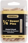 72 Pack 1/4-INCH Fluted Wood Dowel Pins 0.25 Inches Grooved. Fixed Price $15.00.