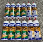 Lot Of 8 Henry, W.w. Co. 12221 Outdoor Carpet Repair Adhesive 6OZ & 4 Wall Base. Fixed Price $85.00.