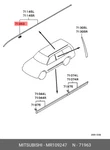 Genuine Oe Clip Plastic MR109247 For Mitsubishi MR10-9247. Fixed Price $6.77.