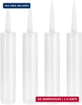 Qwork Empty Caulking Sealant Tubes - 11 Oz Capacity Each, 4 Pack Reusable Plasti. Fixed Price $21.22.