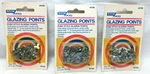 Glazing Push Style Points, No 45760, Hyde Tools, Lot Of 3 Packs Made Usa. Fixed Price $12.73.